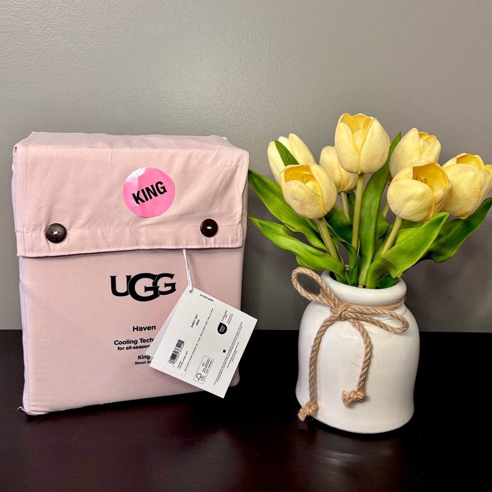 UGG Haven King size sheet set rose tint